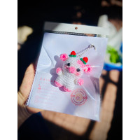 straberry crochet cow (small)
