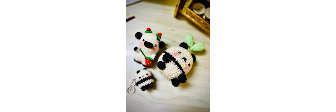 crochet pandas