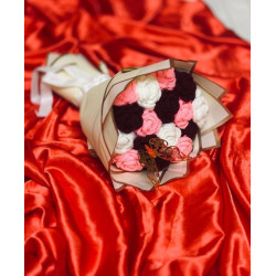 crochet roses bouquet
